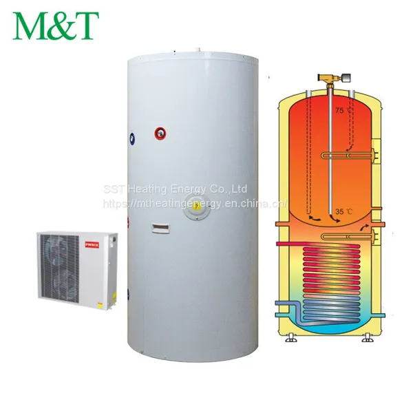SUS304/316L/444 Duplex Double Source Heat Pump Hot Water Storage Tank 1000l photo-2