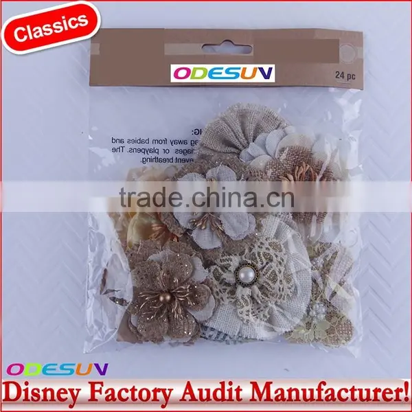 Disney Universal NBCU FAMA BSCI GSV Carrefour Factory Audit Manufacturer 1" Paper Flowers 6 Pack photo-4