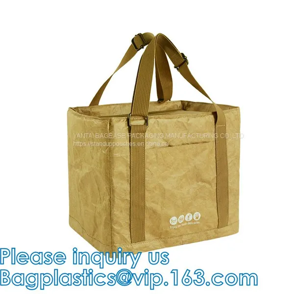 DuPont Paper Tyvek Breathable Strong And Durable Dupont Paper Tyvek Lunch Cooler Bag,tote Bag,gift Bag,microfiber Pouche photo-2