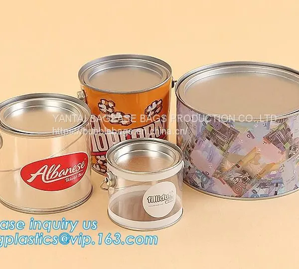 PET Jar 85mm Neck Size Food Grade Clear PET Plastic Can Screw Type With Aluminium Easy Open EndsPackaging Plastic Can 25 photo-5