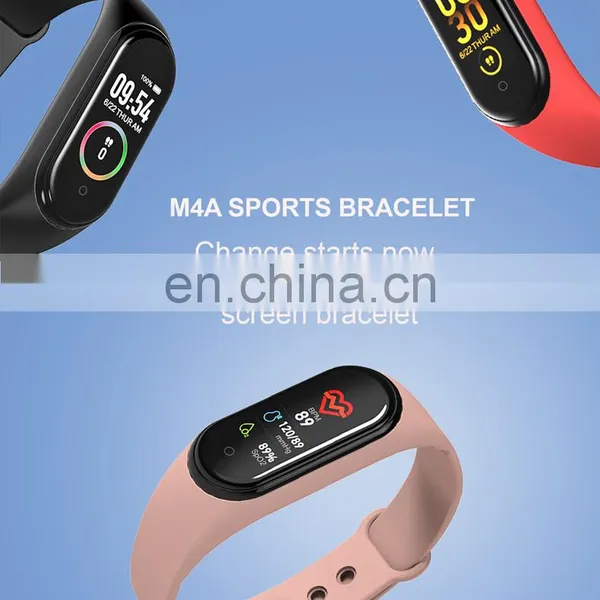Hot Selling Mi Band 5 Body Temperature Monitor Waterproof Ip67 M4 Smart Bracelet For Ios Android Smart Phones photo-5