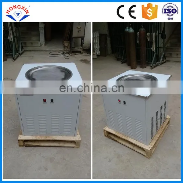 High Quality Single Pot Commercial Fried Ice Cream Roll Machine for Sale photo-2
