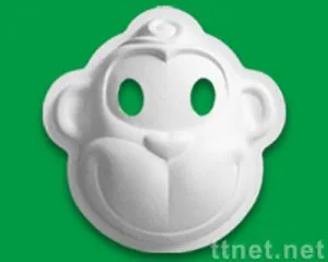DIY Party Carnival Mask Blank White Molded Pulp Paper Cardboard Masks Biodegradable Paper Mache Eye Mask photo-3