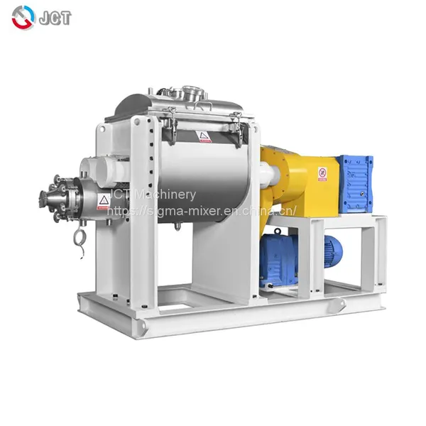 PLC Control Vacuum Kneader with Strainer of Screw Discharging Extruder for Silicone Compound Rubber, Gum