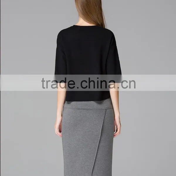 Fashion Design Cahmere Woolen Knit Sweater for Girls photo-2