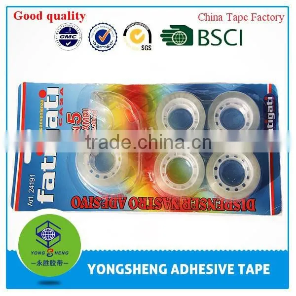 BOPP Transparent Packing Adhesive Tape,statonery Tape With Blister Card Pack photo-3