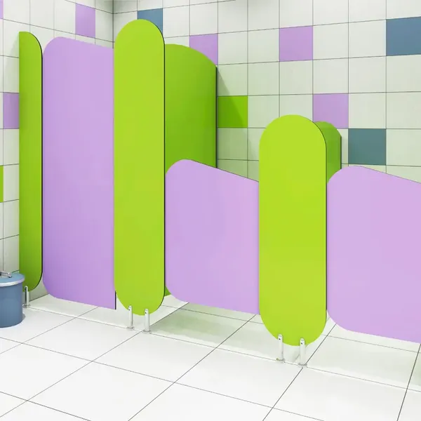 European Style Cubicle Toilet Customizable Material Phenolic Nylon HPL School Toilet Cubicles photo-5