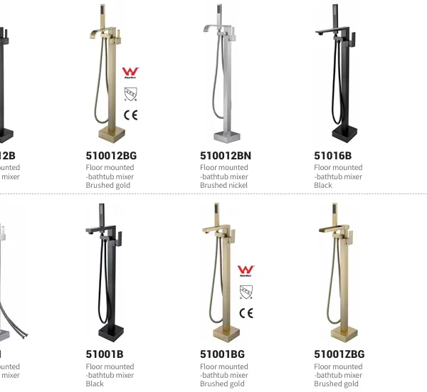 Comfortable Experience Easy Cleaning and Maintenanceas and Matches Various Styles Separate Bathtub Mixer Series photo-4