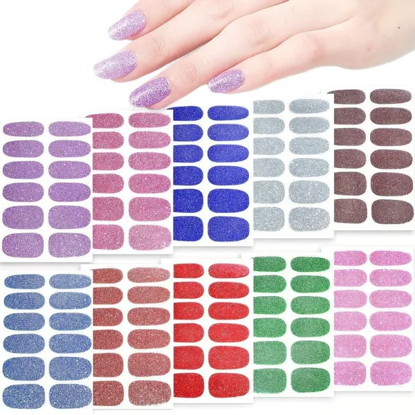 UV-Resistant Nail Stickers - 0.2mm Thick With High Gloss Finish