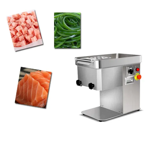 MO-QDMECH Electric Meat Slicer 304 Stainless Steel RL039 Vegetable Cutting Machine Shredder Dicer for Food Processing photo-5