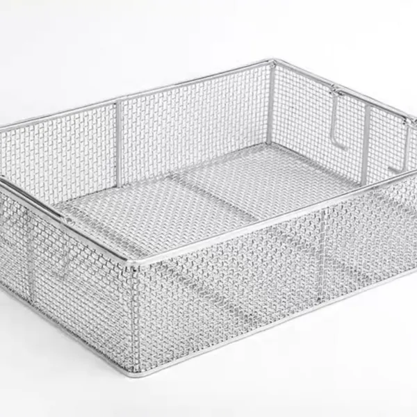 Stainless Steel Mesh Basket, 304 Grade, 30-Day Money Back Guarantee, OEM Service, 0.5mm Wire