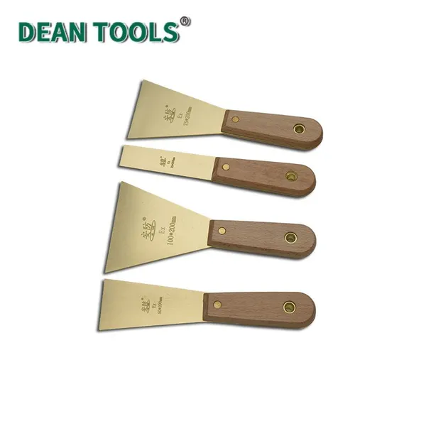 Copper Putty Knife,Anti-Sparking Putty Knife,Scraper Painter Red Copper Scraper Safety Hand Tools