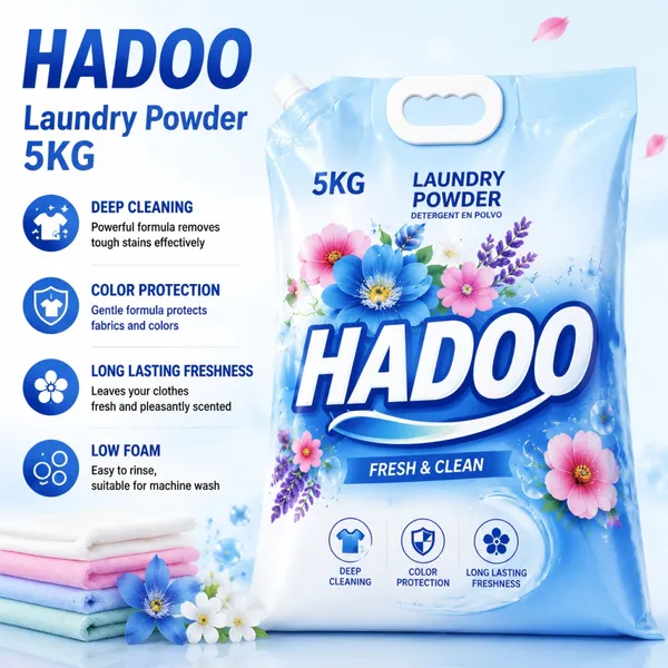 5kg Laundry Detergent Powder Bulk Washing Powder Manufacturer OEM Household Laundry Detergent