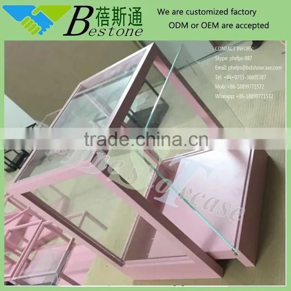 Look! Pink Miniature Box, Small Wooden Showcase for Jewelry photo-3