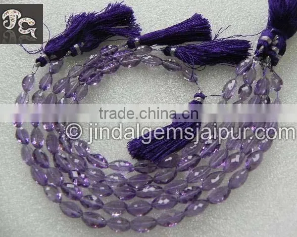 Wholesale Natural Amethyst Faceted Cardamom Beads