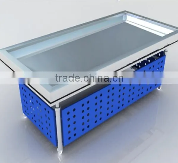APEX Custom Make Stainless Steel Refrigerated Fish Display Table photo-2