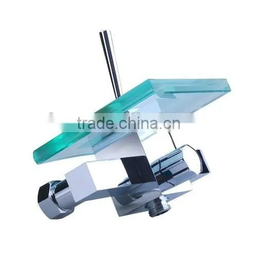 Glass Bathtub Faucet Glass Waterfall Faucet Bath Tub Faucet With Glass Spout photo-2