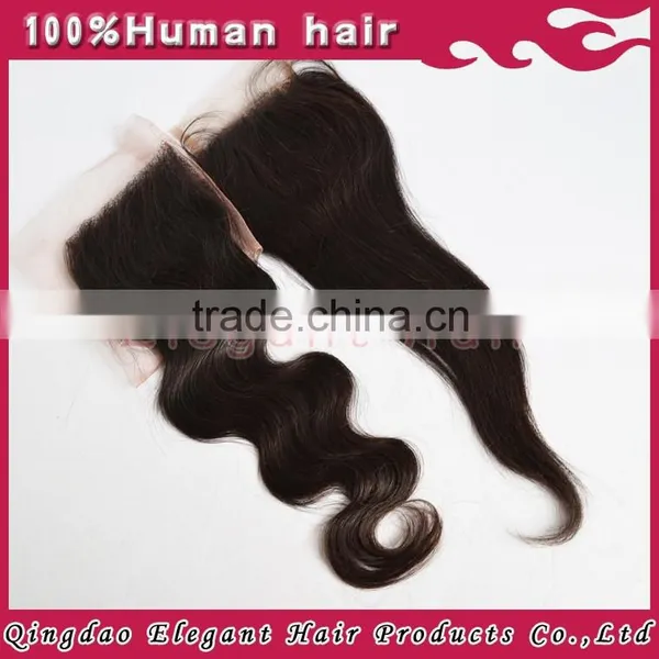 Most Popular Human Hair Lace Closure, High Quality Grade 6a Unprocessed Brazilian Remy Hair Top Closure photo-6