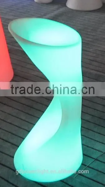 New PE Plastic Bar Stool With LED Light & Remote Control YXF-3884 photo-2
