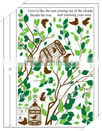 Birds Cages Wall Decoration for Wall Units,60*90cm photo-3