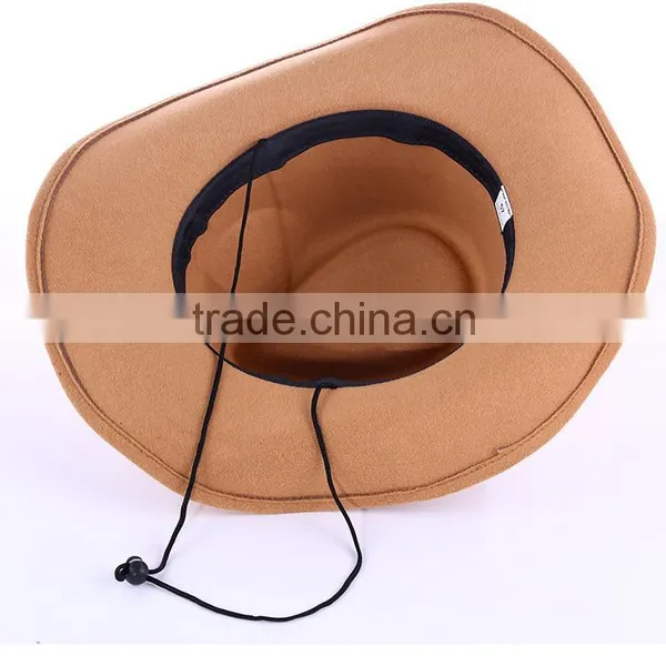 CLFD004C Fashion Felt Headwear Boater Outdoor Fedora Caps photo-5