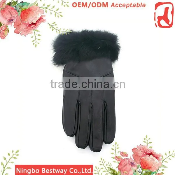 Custom Winter Glove Wholesale, Ladies Leather Glove for Woman photo-2