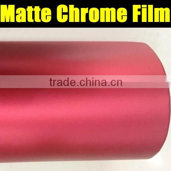 New Styling 1.52x20m Auto Sticker Vinyl Decal Rolls Matte Chrome Red/Blue Vinyl Film photo-2