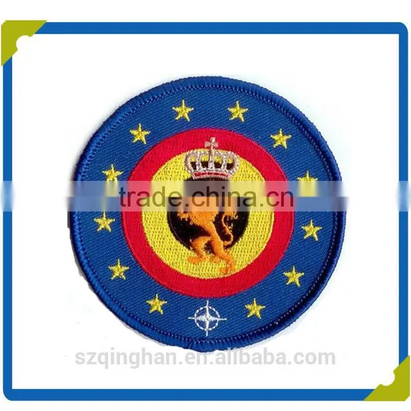 Fabric Patch Manufacturer Hang Embroidery Badge for Garment/cap photo-2