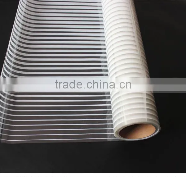 Decorative PET Gradation White Stripe Protective Self Adhesive Film photo-4