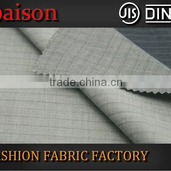 High Quality Heavy Woven Stripe Fabric Gray Black for Alpaca Suit photo-4
