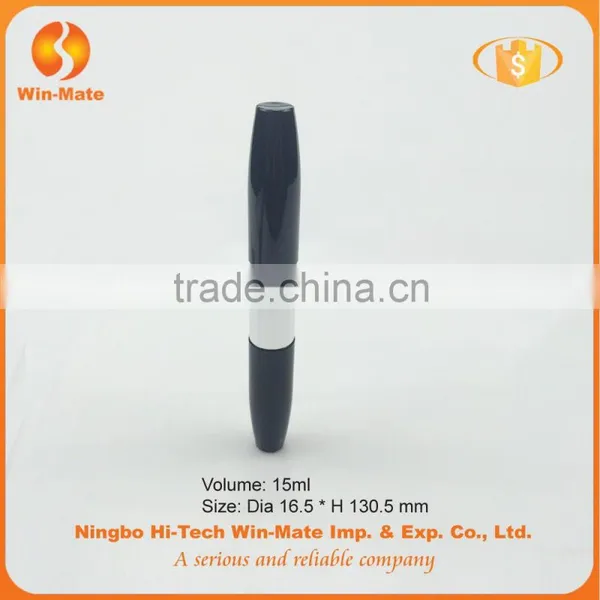 Wholesale Black 130.5*16.5mm ABS Free Sample Double Head Brush Tube photo-2