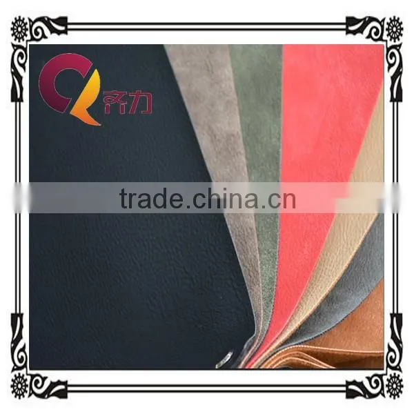QILI Yangbuck PU Shoes Leather QL-76 for Wholesale