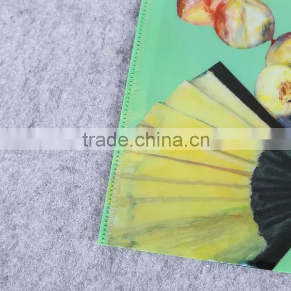 Logo Printed Button Plastic pp File Folder a4 Plastic Hanging File Holder Horizontal Document Folder photo-4