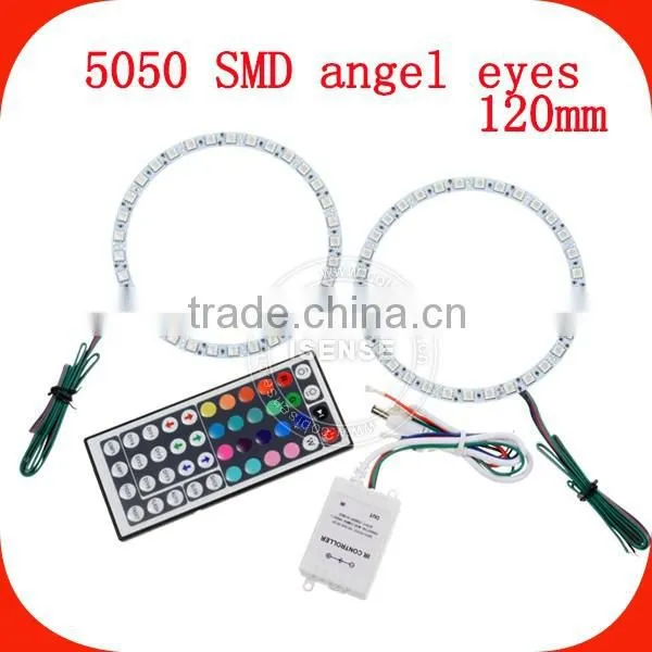 12 Months Warranty DC12v Epistar Chips 5050 Smd White PCB Full Circle 120mm Angel Eyes Waterproof 12v Led Ring Light photo-3