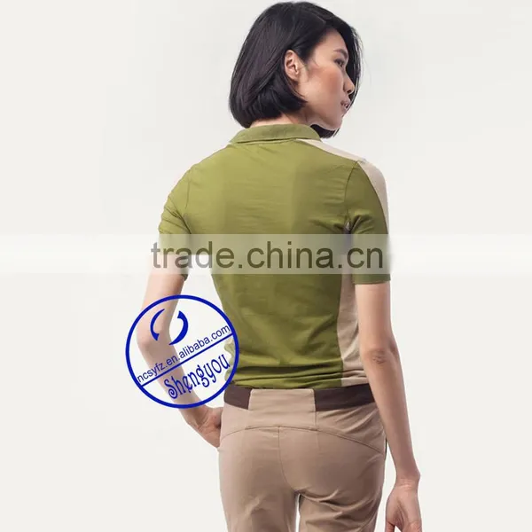 High Quality 100 Cotton Plain Polo t Shirt for Women photo-3