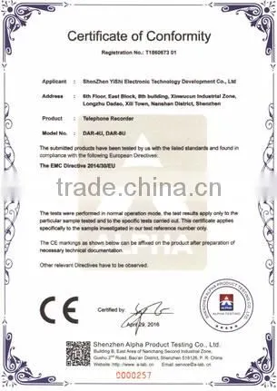 8CH Telephone USB Recorder With Caller ID (CE Approved) photo-2