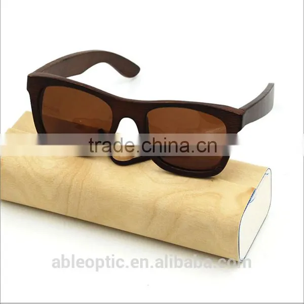 New Stylish 2016 Vogue UV400 Mirror Lens Custom Italy Design Bamboo Wooden Polarized Sunglasses CE Supplier's Choice photo-3