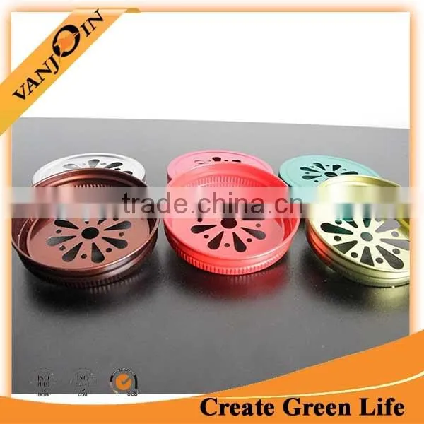 Wholesale 70mm Gold Daisy Lid For Mason Jar photo-3