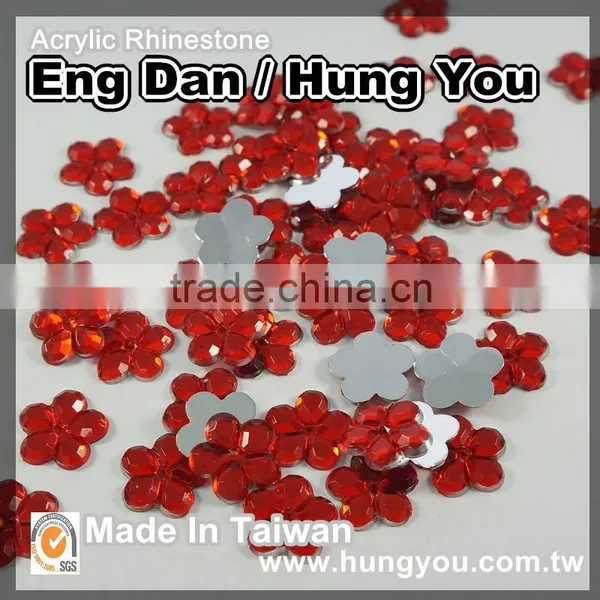 Bling Flower Shaped Flat Back Rhinestones for Nail Art photo-2