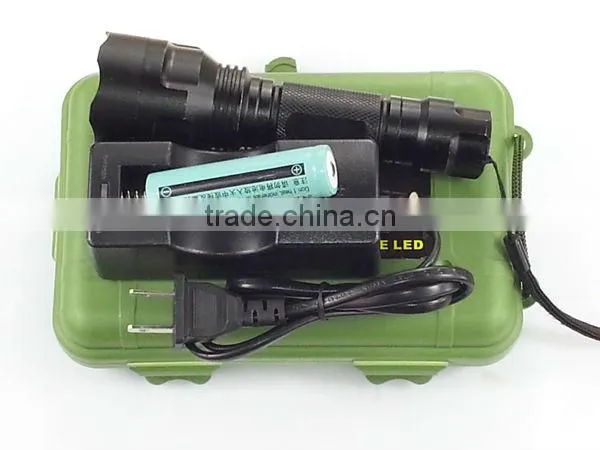 Classical 3.7v 10 Watt Rechargeable Battery C8T6 1600 Lumen Led Rechargeable Flashlight Quality Choice photo-3