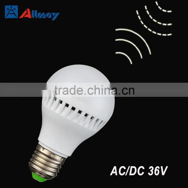 AC DC36V Mine Lighting Mine Bulb Mine LED Motion Sensor Led Bulb 7W Dual Lighting Dimming Sensor Ac36v