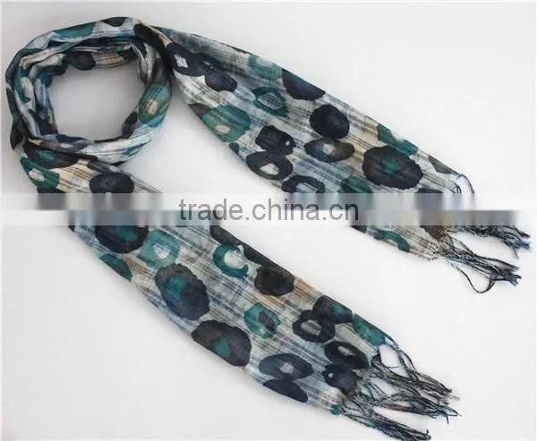 Double Face Printed Polyester Long Scarf photo-5
