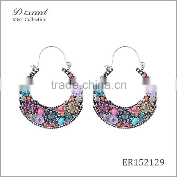 Hot New Designs Ladies/Women's Vintage Jewellery Earrings Bohemian Style Beaded Gold/Silver Plating Drop Earrings photo-2