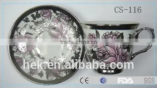 Porcelain Custom Printed Cups and Saucer With Low Price, photo-4