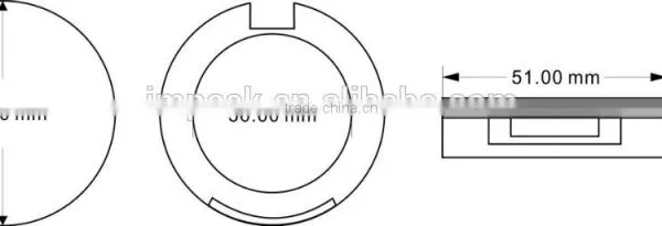 Ultrathin Black Blush Empty Blush Compact Powder Case photo-2