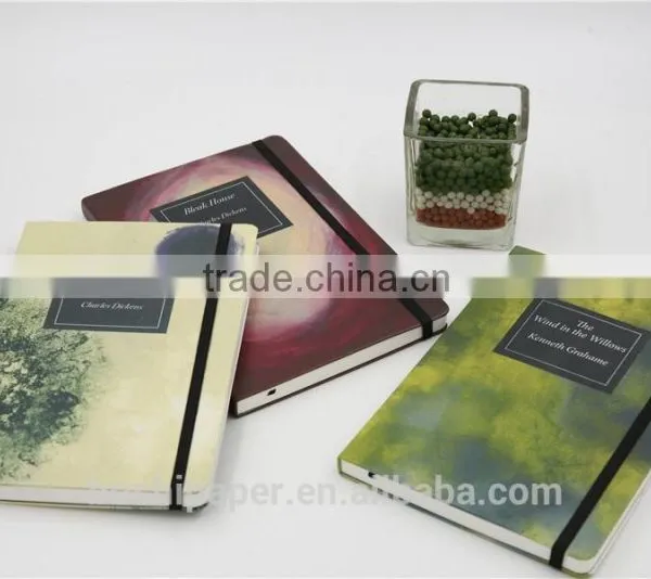 2015 High Quality Printed PU Softcover Elastic Band Journal Notebook Planner Quality Choice Most Popular