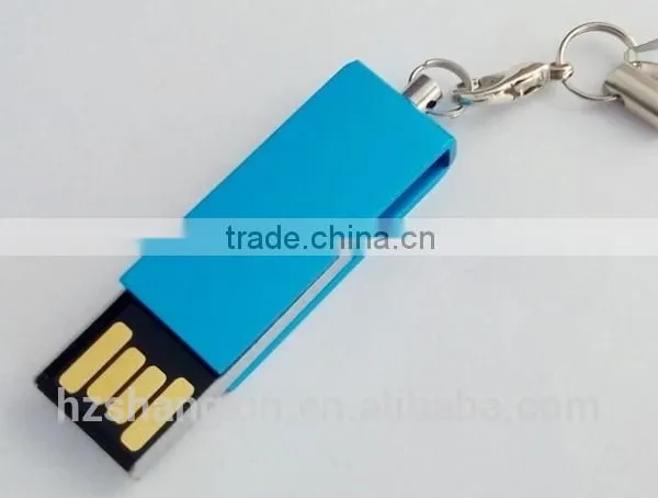 Metal Spinning Flash Drive, Rotating Clip u Disk