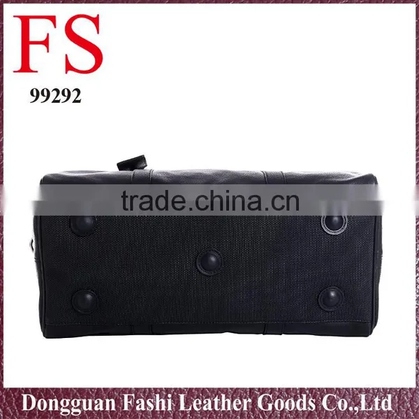 2016 Black Classic Style Large Wholesale Men Leather Travel Bag photo-5