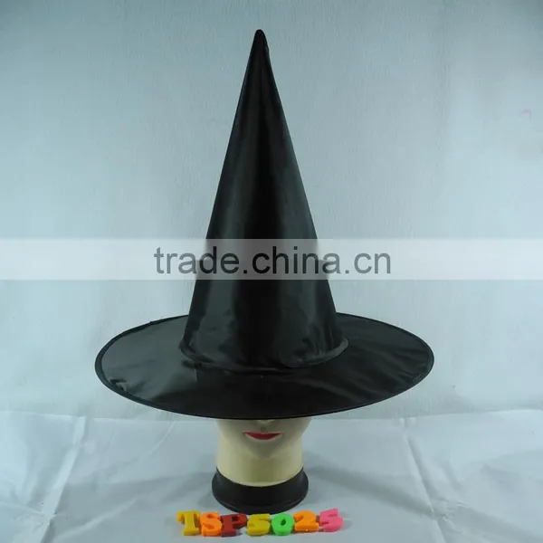 Adult Ladies Black Witch Fancy Dress Costume Accessory Halloween Witches Hat photo-3
