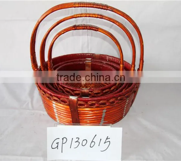 Wholesale Wicker Baskets Rattan Cane Webbing Christmas Gift Baskets Empty photo-5